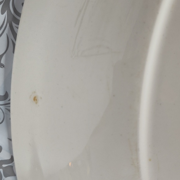 Vintage Wild Clover Canonsburg Pottery Platter Oval 13.5"  Made in USA - Picture 7 of 8